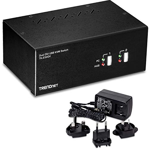 TRENDnet TK-232DV DVI KVM Switch 2-Port Dual Monitor TRENDnet TK-232DV DVI KVM Switch 2-Port Dual Monitor von TRENDnet