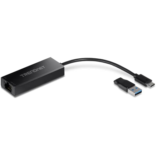 TRENDnet TUC-ET2G USB-C 3.1 auf 2.5GBase-T Ethernet Adapter, IEEE 802.3bz 2.5GBASE-T konform, unterstützt Verbindungsgeschwindigkeiten bis zu 2.5 Gbps TRENDnet TUC-ET2G USB-C 3.1 auf 2.5GBase-T Ethernet Adapter, IEEE 802.3bz 2.5GBASE-T konform, unterstützt Verbindungsgeschwindigkeiten bis zu 2.5 Gbps von TRENDnet