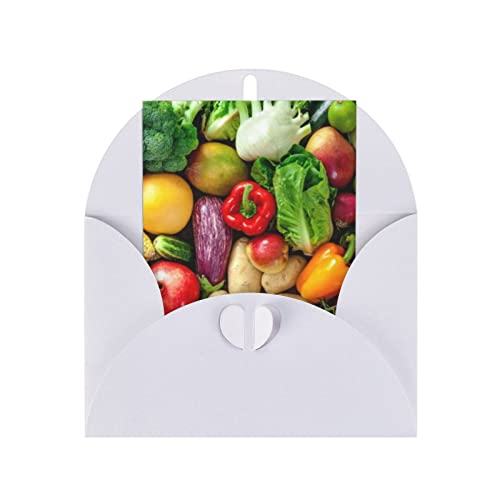 Blanko-Grußkarten mit Umschlägen, modische Urlaubskarten, Dankeskarten, personalisierte Anlässe, Karten für Neujahr, Geburtstag, Hochzeiten/frisches Obst und Gemüse Blanko-Grußkarten mit Umschlägen, modische Urlaubskarten, Dankeskarten, personalisierte Anlässe, Karten für Neujahr, Geburtstag, Hochzeiten/frisches Obst und Gemüse von TRESILA