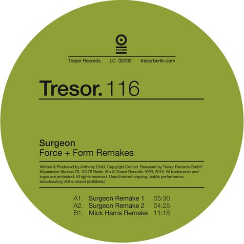 Force & Form Remakes [Vinyl Maxi-Single] von TRESOR