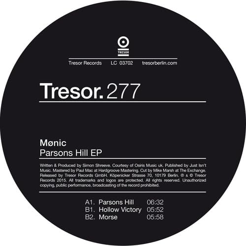 Parsons Hill EP [Vinyl LP] von TRESOR