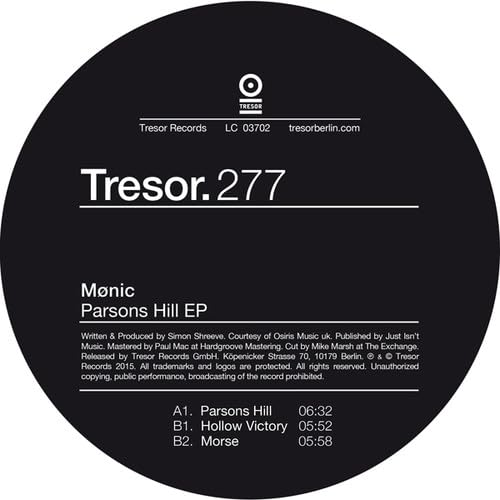 Parsons Hill Ep [Vinyl LP] von TRESOR
