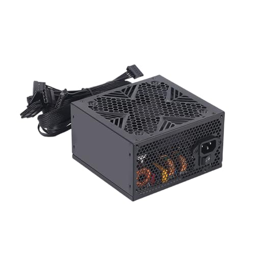 TRHEEE 550 W/650 W/750 W Netzteil DC 12 V für Gaming-Computer mit fortschrittlichem Thermomanagement, leiser 120 mm FDB-Lüfter von TRHEEE