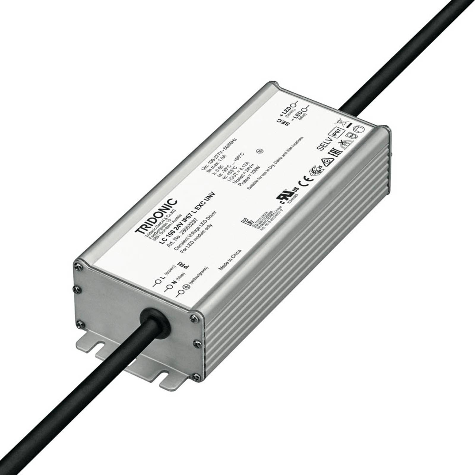 TRIDONIC LED-Treiber LC 100W 24V IP67 L EXC UNV TRIDONIC LED-Treiber LC 100W 24V IP67 L EXC UNV von TRIDONIC