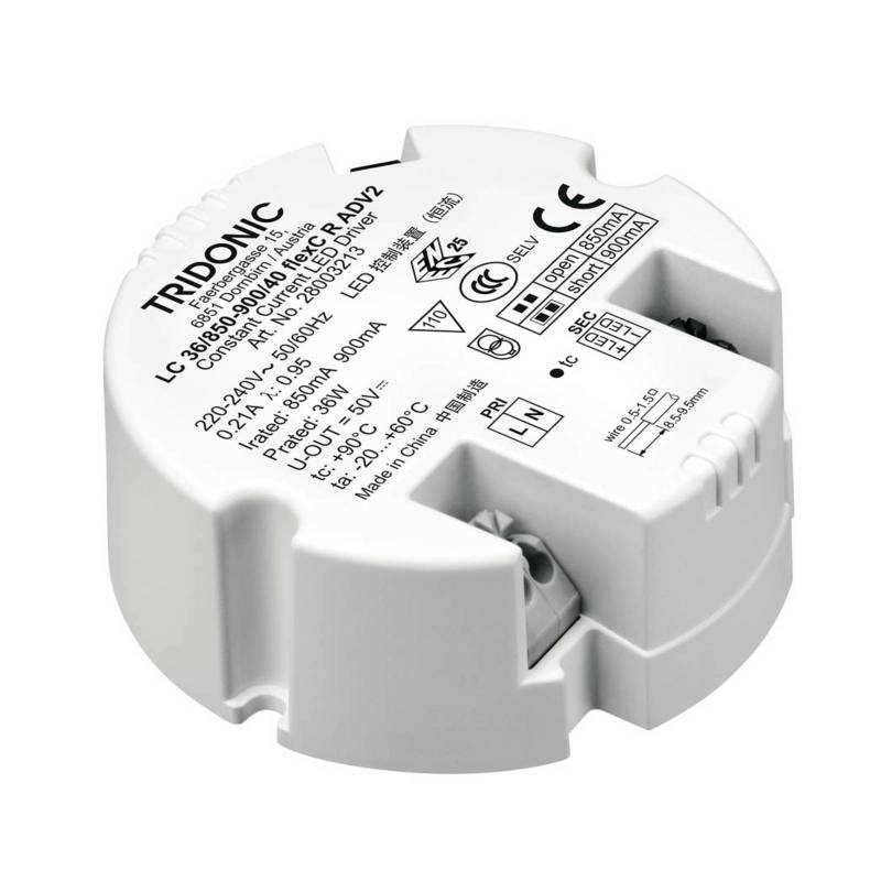TRIDONIC LED-Treiber LC 36W 850-900mA flexC R ADV2 von TRIDONIC