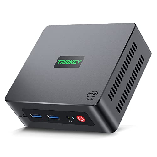 TRIGKEY Mini PC 12th Gen Intel Alder Lake-N100 Prozessor (bis zu 3,40GHz) Green G4 Mini Computer 11 Pro, 16G DDR4 3200Mhz 500G M.2 NVME SSD Mini Desktop, Dual HDMI, WiFi 6, BT 5.2, USB 3.2 Gen 2 von TRIGKEY