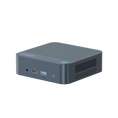 TRIGKEY Mini-PC Dual 2,5 G LAN Intel CPU der 12. Generation Alder Lake-N100 (bis zu 3,40 GHz), Green G5 Mini-Desktop-PC, 8 GB DDR5 + 500 GB PCIe3 SSD/HDMI*2/Typ-C/WiFi 6/BT 5.2 von TRIGKEY