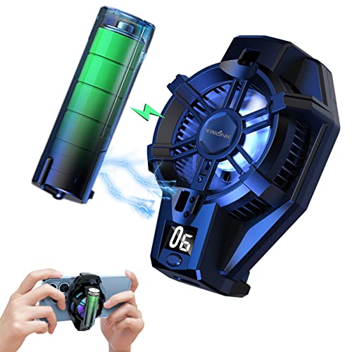 TRILINK Handy-Kühler mit wiederaufladbarem Akku, Handy-Kühlventilator für Spiele, für alle Arten von iPhone und Android Smartphones, Phone Cooler mit LED-Temperaturanzeige/Universalklemme/RGB-LEDs TRILINK Handy-Kühler mit wiederaufladbarem Akku, Handy-Kühlventilator für Spiele, für alle Arten von iPhone und Android Smartphones, Phone Cooler mit LED-Temperaturanzeige/Universalklemme/RGB-LEDs von TRILINK