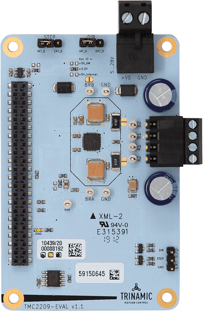 TMC2209-EVAL - Evaluations-Board für TMC2209 Schrittmotor-Treiber von TRINAMIC