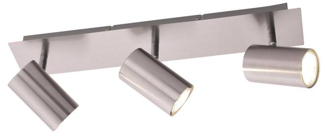 TRIO Deckenstrahler Marley 802400307 exkl. 3xGU10 max.35W L=480mm nickel matt von TRIO Leuchten GmbH