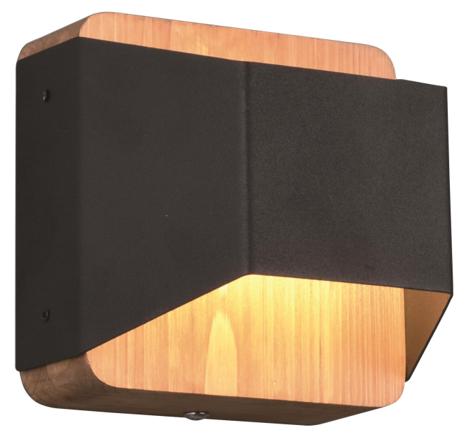 TRIO LED-Wandleuchte up+down 224810132 4,3W 400lm 3K Switch-Dim Holz/sw 122x120 TRIO LED-Wandleuchte up+down 224810132 4,3W 400lm 3K Switch-Dim Holz/sw 122x120 von TRIO Leuchten GmbH