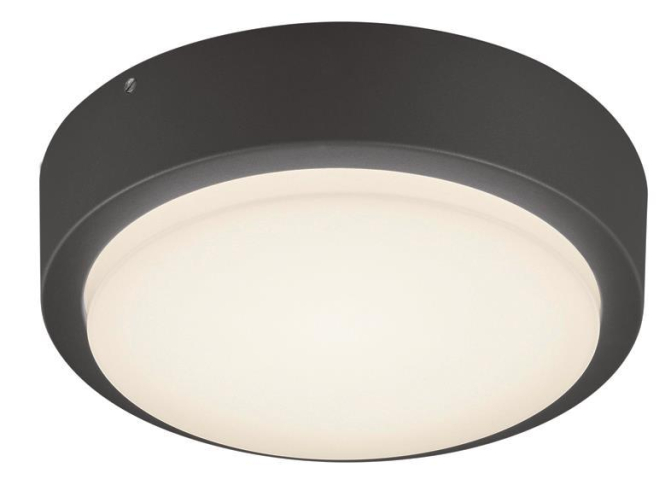 TRIO Wandleuchte IP54 BREG 227260142 LED 8,5W 850lm 3000K D200mm anthrazit von TRIO Leuchten GmbH