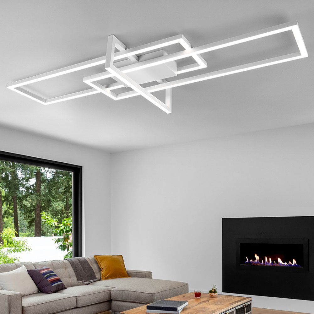 LED Deckenleuchte, weiß matt, Switch Dimmer, 100 cm LED Deckenleuchte, weiß matt, Switch Dimmer, 100 cm von TRIO