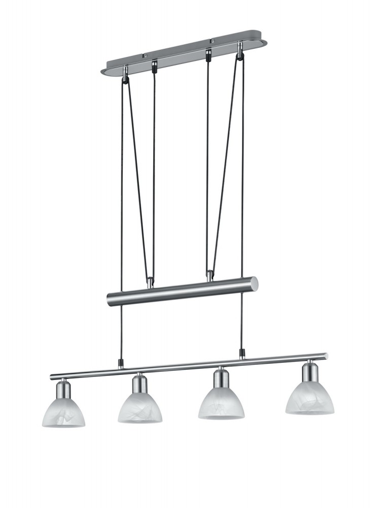 Schicke 24 Watt LED Hängeleuchte in Nickel matt von TRIO