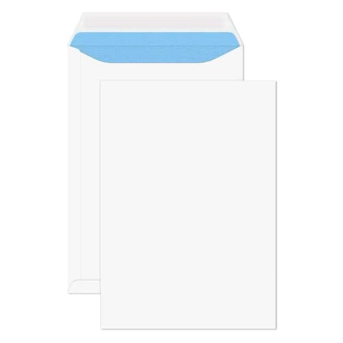 TRIPLE PRIO Briefumschläge, A4, C4, haftklebend, ohne Fenster, 229 x 324 mm, Weiß, 100 Stück von TRIPLE PRIO