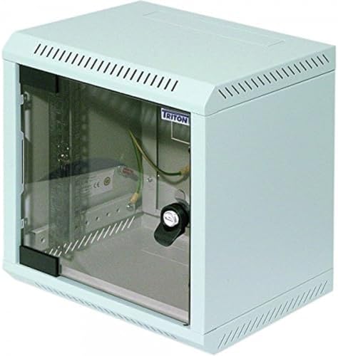 TRITON RBA-04-AS3-CAX-C1 25,4 cm (10 Zoll) Wandverteiler RBA, einteilig, 4 HE schwarz von Triton