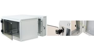 TRITON RBA-09-AD6-CAX-A1 48,26 cm (19 Zoll) Wandverteiler RBA, zweiteilig, 9 HE schwarz von Triton