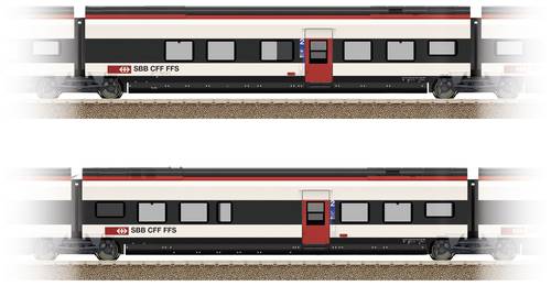 TRIX H0 23281 H0 Ergänzungsset 1 zu Giruno der SBB B(B11) 2.Klasse und C(B10) 2.Klasse von TRIX H0