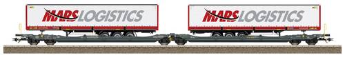 TRIX H0 24472 H0 Gelenk-Taschenwagen Sdggmrss der MFD von TRIX H0