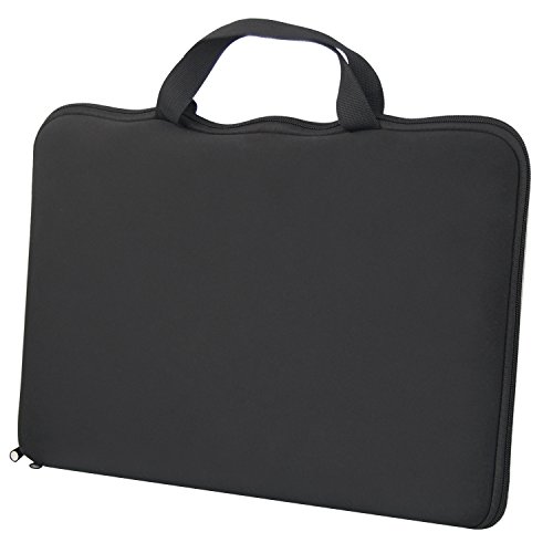 TRIXES Stilvolle Schwarze 15,6-Zoll Laptoptasche Notebook-Tasche Laptop-Hülle von TRIXES