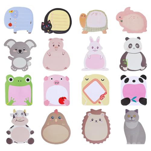 TRKETK 16 Paket Cartoon Haftnotizen Set, Selbstklebende Notizblöcke Niedliche Kinder Haftnotizen Set Mini Tiernotizen Büro Memo Kühlschrank Haftnotizen Süß Tier Selbstklebende Haftnotizen TRKETK 16 Paket Cartoon Haftnotizen Set, Selbstklebende Notizblöcke Niedliche Kinder Haftnotizen Set Mini Tiernotizen Büro Memo Kühlschrank Haftnotizen Süß Tier Selbstklebende Haftnotizen von TRKETK