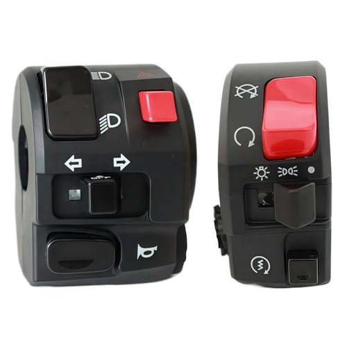 Universal 7/8 Zoll 22 mm Motorrad Lenkerschalter Hupe Blinker Scheinwerfer Blinker Elektrischer Steuerschalter Universal 7/8 Zoll 22 mm Motorrad Lenkerschalter Hupe Blinker Scheinwerfer Blinker Elektrischer Steuerschalter von TRKIMAL