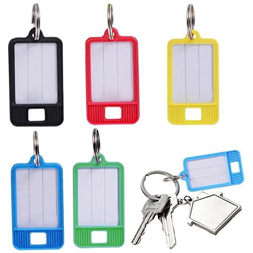 70 Stück Schlüsselanhänger mit Ring 5 Farben Kunststoff-Schlüsselanhänger, mit zusätzlichen Papieretiketten ID-Schlüsselanhänger, für Schlüssel, Haustiere, Gepäck & Memory Stick Tags 70 Stück Schlüsselanhänger mit Ring 5 Farben Kunststoff-Schlüsselanhänger, mit zusätzlichen Papieretiketten ID-Schlüsselanhänger, für Schlüssel, Haustiere, Gepäck & Memory Stick Tags von TRLREQ