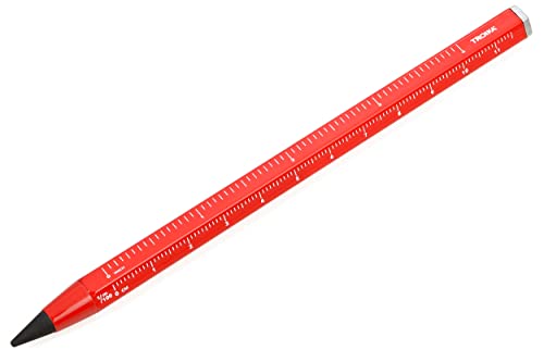 TROIKA Endlos Bleistift mit nachhaltiger Endlos-Schreibspitze ca. 20km Schreiblänge CONSTRUCTION ENDLESS – HB, radierbar, ohne Anspitzen – Zentimeter-/Zoll-Lineal von TROIKA