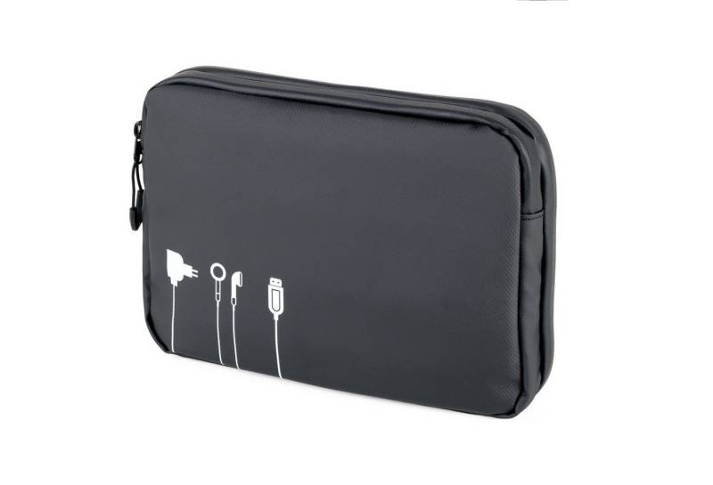 TROIKA Kabeltasche für Elektronikzubehör TROIKA BLACK TECH POUCH 2 Kabelzubehör von TROIKA