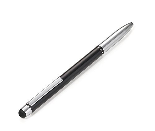 TROIKA Kugelschreiber und Eingabestift SMOOTH TOUCH"FINE CARBON" - PIP01/CB - Kugelschreiber mit Stylus (IPhone/Ipad/Tablets/Smartphones) - Carbon Optik - silber - das Original von TROIKA von TROIKA