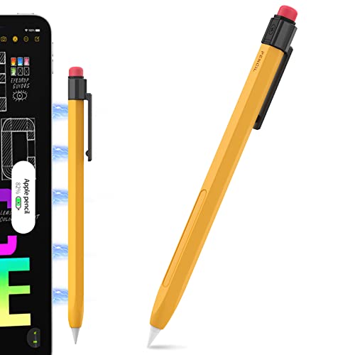 TRONWIN Apple Pencil Pro Hülle für Apple Pencil 2. Generation, Silikonhülle, perfekte Griffigkeit, klassisches Design mit stabilem Clip, kompatibel mit Apple Pencil 2. Generation (klassisch) von TRONWIN