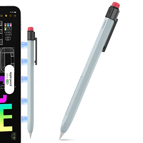 TRONWIN Klassische Hülle für Apple Pencil 2. Generation Silikonhülle Apple Pencil 2 Anti-Rutsch Schutzhülle kompatibel mit Apple Pencil 2. Generation (Hellblau) von TRONWIN