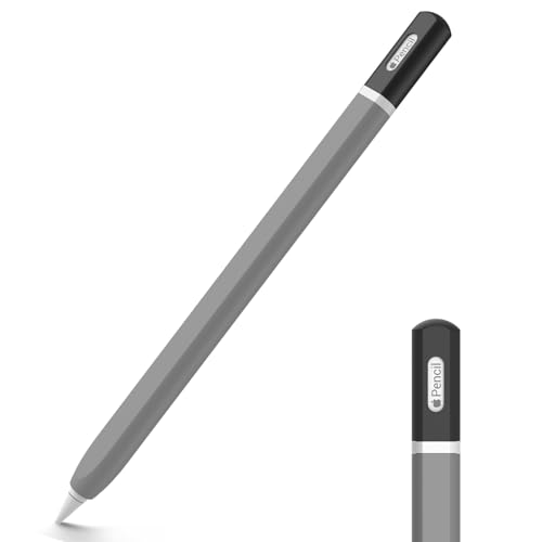 TRONWIN Schutzhülle für Apple Pencil 2. Generation, Silikon, 2 Ärmel, klassisches Bleistift-Design, perfekte Griffigkeit, kompatibel mit Apple Pencil 2. Generation, Grau TRONWIN Schutzhülle für Apple Pencil 2. Generation, Silikon, 2 Ärmel, klassisches Bleistift-Design, perfekte Griffigkeit, kompatibel mit Apple Pencil 2. Generation, Grau von TRONWIN