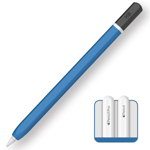 TRONWIN Apple Pencil Pro hülle，Case für Apple Pencil Pro and 2. Generation Hülle Silikon Schutzhülle Perfekter Grip Skin Kompatibel mit Apple Pencil 2. Generation (Blau) von TRONWIN