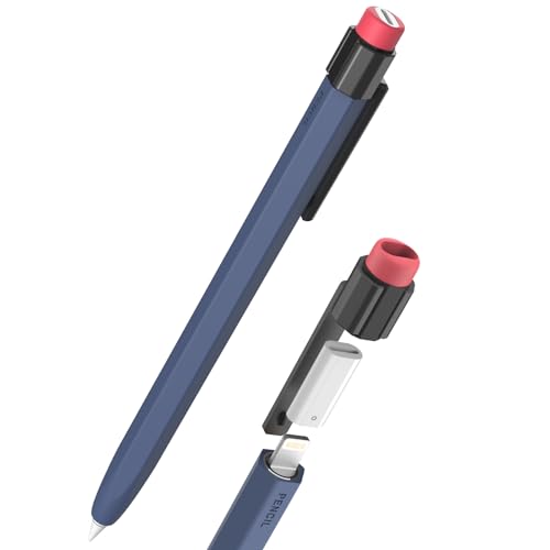 TRONWIN Silikonhülle für Apple Pencil 1. Generation Hülle Anti-Rutsch Apple Pencil 1 Hülle mit Stabilem Clip Kompatibel mit Ladeadapter【Nicht enthalten】& Apple Pencil 1. Generation (Mitternachtsblau) TRONWIN Silikonhülle für Apple Pencil 1. Generation Hülle Anti-Rutsch Apple Pencil 1 Hülle mit Stabilem Clip Kompatibel mit Ladeadapter【Nicht enthalten】& Apple Pencil 1. Generation (Mitternachtsblau) von TRONWIN