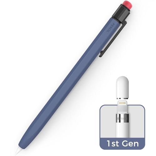 TRONWIN Schutzhülle für Apple Pencil 1. Generation, Silikon, perfekte Griffigkeit, klassisches Design mit stabilem Clip, kompatibel mit Apple Pencil 1. Generation für iPad, Mitternachtsblau TRONWIN Schutzhülle für Apple Pencil 1. Generation, Silikon, perfekte Griffigkeit, klassisches Design mit stabilem Clip, kompatibel mit Apple Pencil 1. Generation für iPad, Mitternachtsblau von TRONWIN