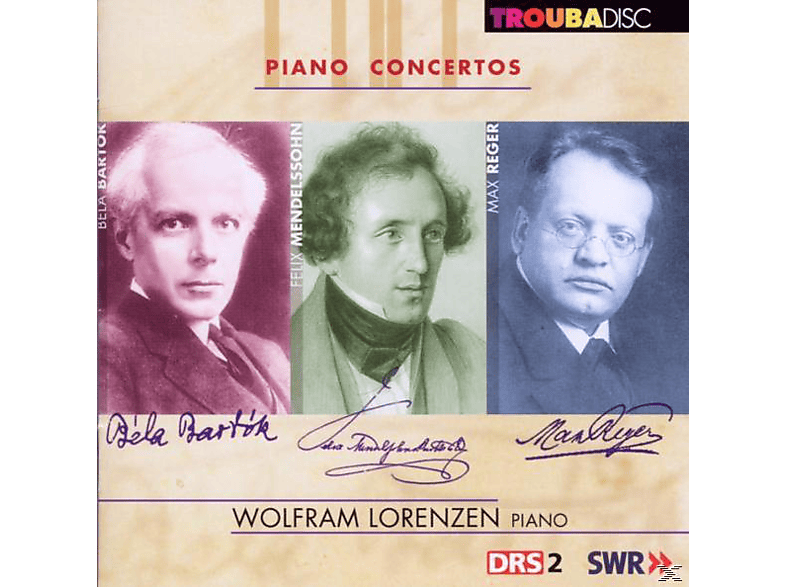 Rso Stuttgart, Petersen, Bour, Starek, Lorenzen - Klavierkonzerte (CD) von TROUBADISC