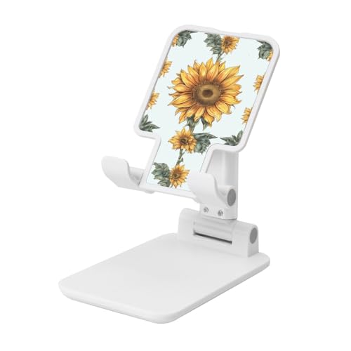 TRSGKSQP Faltbarer Handy-Ständer für Schreibtisch, Winkel, höhenverstellbar, tragbar, Sonnenblume, handbemalt, Blumenmuster, Desktop-Dock-Tablet-Ständer, kompatibel mit allen Handys TRSGKSQP Faltbarer Handy-Ständer für Schreibtisch, Winkel, höhenverstellbar, tragbar, Sonnenblume, handbemalt, Blumenmuster, Desktop-Dock-Tablet-Ständer, kompatibel mit allen Handys von TRSGKSQP