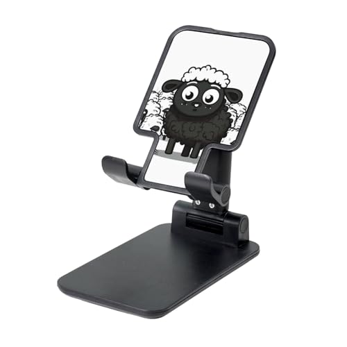 TRSGKSQP Faltbarer Telefonständer für Schreibtisch, Winkel, höhenverstellbar, Handy-Halterung, tragbar, Cartoon, schwarz-weiß, Schaf, Desktop-Dock, Tablet-Ständer, kompatibel mit allen Handys TRSGKSQP Faltbarer Telefonständer für Schreibtisch, Winkel, höhenverstellbar, Handy-Halterung, tragbar, Cartoon, schwarz-weiß, Schaf, Desktop-Dock, Tablet-Ständer, kompatibel mit allen Handys von TRSGKSQP