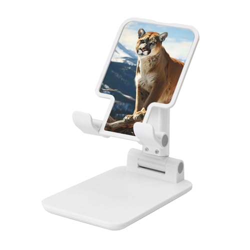 TRSGKSQP Faltbarer Telefonständer für Schreibtisch, Winkel, höhenverstellbar, Handy-Halterung, tragbar, Tier, Berglöwe, Desktop-Dock, Tablet-Ständer, kompatibel mit allen Handys TRSGKSQP Faltbarer Telefonständer für Schreibtisch, Winkel, höhenverstellbar, Handy-Halterung, tragbar, Tier, Berglöwe, Desktop-Dock, Tablet-Ständer, kompatibel mit allen Handys von TRSGKSQP