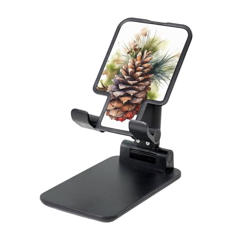 TRSGKSQP Faltbarer Telefonständer für Schreibtisch, Winkel, höhenverstellbar, Handy-Halterung, tragbare Handyhalterung, Aquarell, Tannenzapfen, Desktop-Dock, Tablet-Ständer, kompatibel mit allen TRSGKSQP Faltbarer Telefonständer für Schreibtisch, Winkel, höhenverstellbar, Handy-Halterung, tragbare Handyhalterung, Aquarell, Tannenzapfen, Desktop-Dock, Tablet-Ständer, kompatibel mit allen von TRSGKSQP