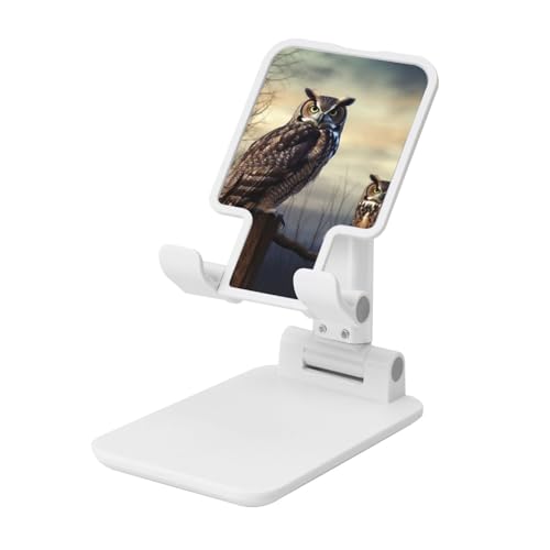 TRSGKSQP Faltbarer Telefonständer für Schreibtisch, Winkel, höhenverstellbar, Handy-Halterung, tragbare Handyhalterung, Eule, sitzender Baum, Zaun, Desktop-Dock, Tablet-Ständer, kompatibel mit allen TRSGKSQP Faltbarer Telefonständer für Schreibtisch, Winkel, höhenverstellbar, Handy-Halterung, tragbare Handyhalterung, Eule, sitzender Baum, Zaun, Desktop-Dock, Tablet-Ständer, kompatibel mit allen von TRSGKSQP