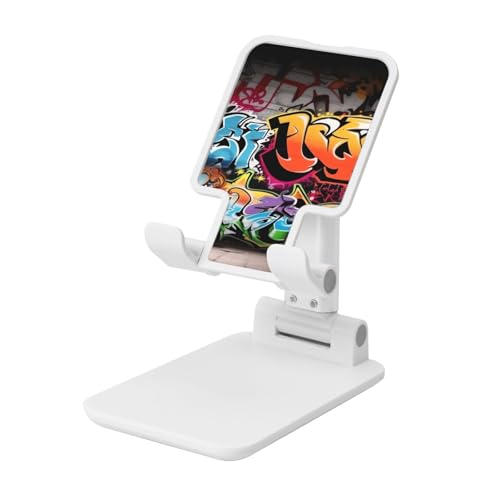 TRSGKSQP Faltbarer Telefonständer für Schreibtisch, Winkel, höhenverstellbar, Handy-Halterung, tragbare Handyhalterung, Graffiti, Hip-Hop, Desktop-Dock, Tablet-Ständer, kompatibel mit allen Handys TRSGKSQP Faltbarer Telefonständer für Schreibtisch, Winkel, höhenverstellbar, Handy-Halterung, tragbare Handyhalterung, Graffiti, Hip-Hop, Desktop-Dock, Tablet-Ständer, kompatibel mit allen Handys von TRSGKSQP