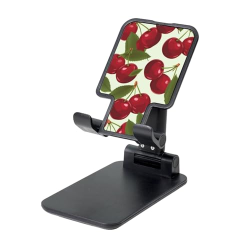TRSGKSQP Faltbarer Telefonständer für Schreibtisch, Winkel, höhenverstellbar, Handy-Halterung, tragbare Handyhalterung, Kirschfrucht, Desktop-Dock, Tablet-Ständer, kompatibel mit allen Handys TRSGKSQP Faltbarer Telefonständer für Schreibtisch, Winkel, höhenverstellbar, Handy-Halterung, tragbare Handyhalterung, Kirschfrucht, Desktop-Dock, Tablet-Ständer, kompatibel mit allen Handys von TRSGKSQP
