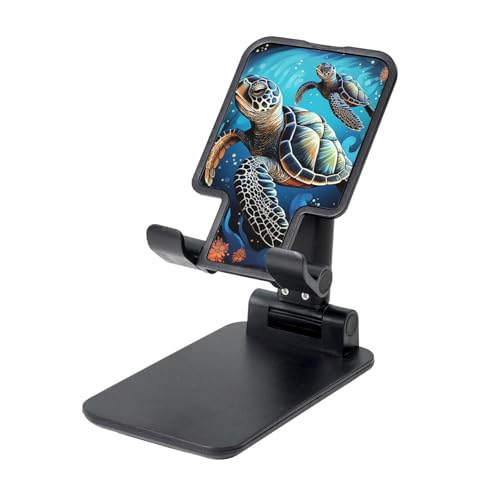 TRSGKSQP Faltbarer Telefonständer für Schreibtisch, Winkel, höhenverstellbar, Handy-Halterung, tragbare Handyhalterung, Meeresschildkröte, Boho-Stil, Desktop-Dock, Tablet-Ständer, kompatibel mit allen TRSGKSQP Faltbarer Telefonständer für Schreibtisch, Winkel, höhenverstellbar, Handy-Halterung, tragbare Handyhalterung, Meeresschildkröte, Boho-Stil, Desktop-Dock, Tablet-Ständer, kompatibel mit allen von TRSGKSQP