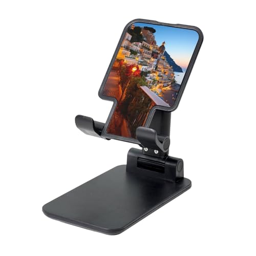 TRSGKSQP Faltbarer Telefonständer für Schreibtisch, Winkel, höhenverstellbar, Handy-Halterung, tragbare Handyhalterung, Positano Seaside Sunset, Desktop-Dock, Tablet-Ständer, kompatibel mit allen TRSGKSQP Faltbarer Telefonständer für Schreibtisch, Winkel, höhenverstellbar, Handy-Halterung, tragbare Handyhalterung, Positano Seaside Sunset, Desktop-Dock, Tablet-Ständer, kompatibel mit allen von TRSGKSQP