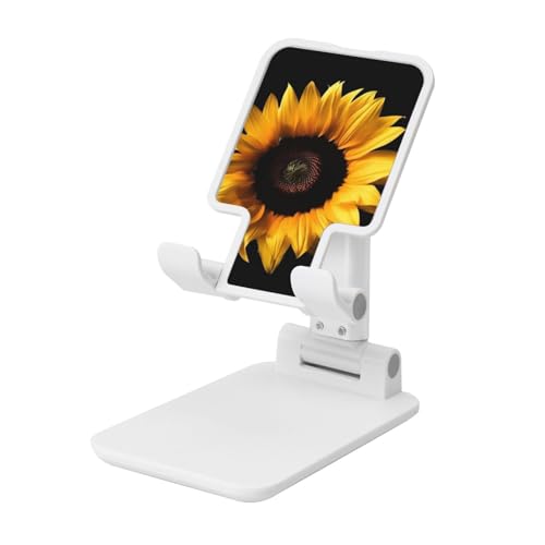 TRSGKSQP Faltbarer Telefonständer für Schreibtisch, Winkel, höhenverstellbar, Handy-Halterung, tragbare Handyhalterung, Sonnenblume auf schwarzem Hintergrund, Desktop-Dock, Tablet-Ständer, kompatibel TRSGKSQP Faltbarer Telefonständer für Schreibtisch, Winkel, höhenverstellbar, Handy-Halterung, tragbare Handyhalterung, Sonnenblume auf schwarzem Hintergrund, Desktop-Dock, Tablet-Ständer, kompatibel von TRSGKSQP