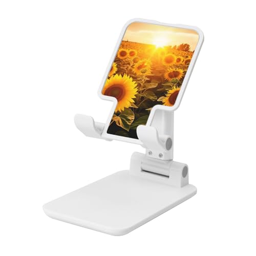 TRSGKSQP Faltbarer Telefonständer für Schreibtisch, Winkel, höhenverstellbar, Handy-Halterung, tragbare Handyhalterung, Sonnenschein, Sonnenblumenfeld, Desktop-Dock, Tablet-Ständer, kompatibel mit TRSGKSQP Faltbarer Telefonständer für Schreibtisch, Winkel, höhenverstellbar, Handy-Halterung, tragbare Handyhalterung, Sonnenschein, Sonnenblumenfeld, Desktop-Dock, Tablet-Ständer, kompatibel mit von TRSGKSQP
