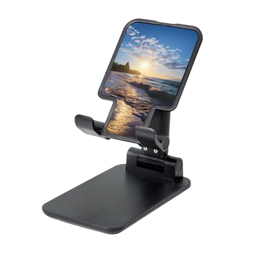TRSGKSQP Faltbarer Telefonständer für Schreibtisch, Winkel, höhenverstellbar, Handy-Halterung, tragbare Handyhalterung, Strandblick, Desktop-Dock, Tablet-Ständer, kompatibel mit allen Handys TRSGKSQP Faltbarer Telefonständer für Schreibtisch, Winkel, höhenverstellbar, Handy-Halterung, tragbare Handyhalterung, Strandblick, Desktop-Dock, Tablet-Ständer, kompatibel mit allen Handys von TRSGKSQP