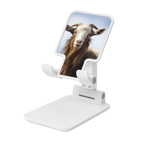 TRSGKSQP Faltbarer Telefonständer für Schreibtisch, Winkel, höhenverstellbar, Handy-Halterung, tragbare Handyhalterung, Tiere, Ziege, Desktop-Dock, Tablet-Ständer, kompatibel mit allen Handys TRSGKSQP Faltbarer Telefonständer für Schreibtisch, Winkel, höhenverstellbar, Handy-Halterung, tragbare Handyhalterung, Tiere, Ziege, Desktop-Dock, Tablet-Ständer, kompatibel mit allen Handys von TRSGKSQP